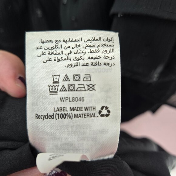 INC Black Swiss Dots Square Neck Ruffled Lined Belt Midi Dress Size Large - Picture 13 of 14